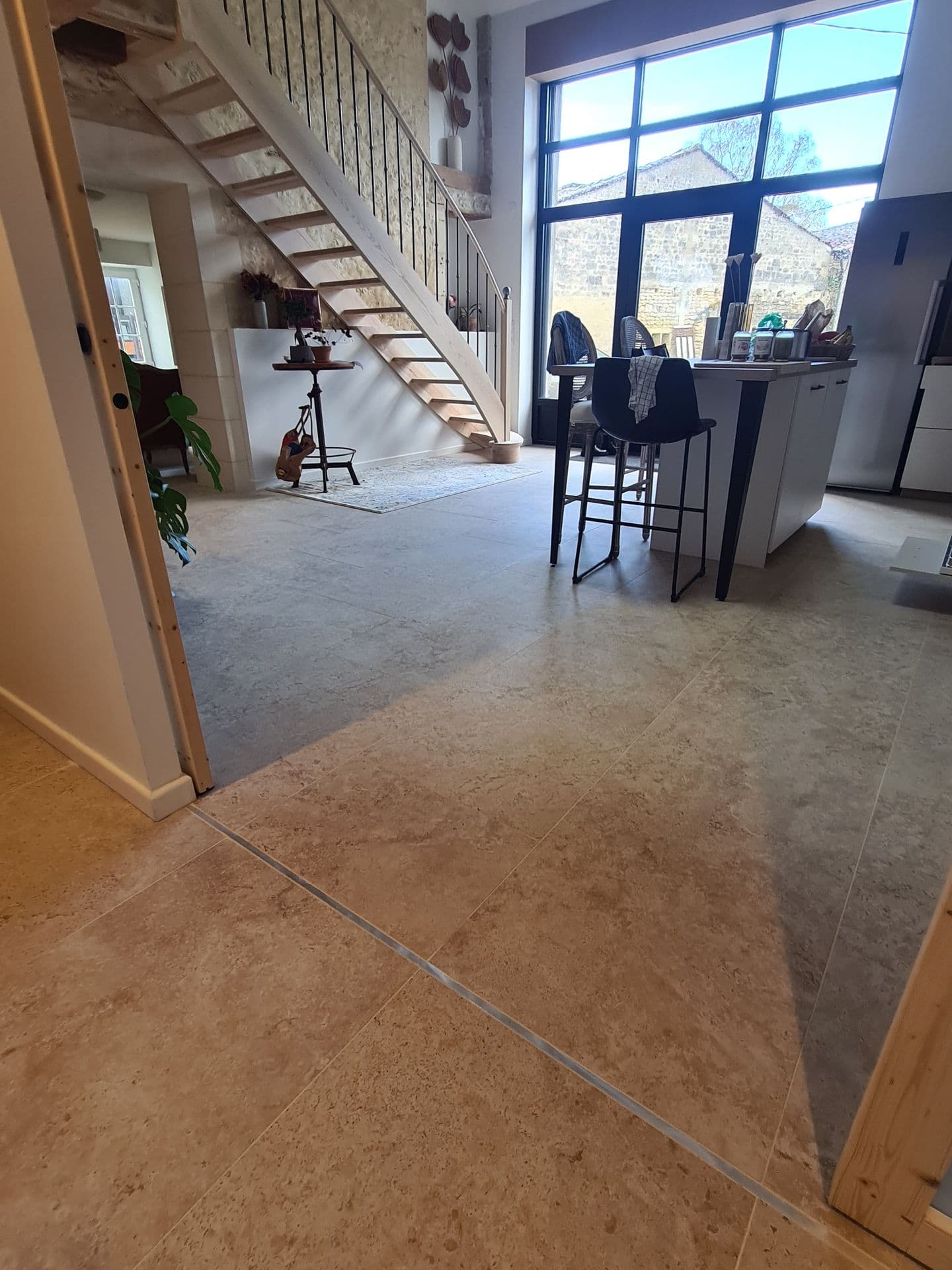 Pose carrelage grand format